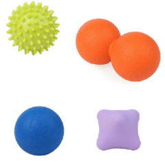 TAKUBOTA マッサージボール 筋膜リリース ボール トリガーボール 4個セット MASB-001